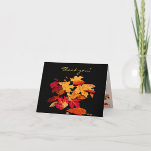 Hartelijk dank voor de herfstslag in het Oranje ro Bedankkaart