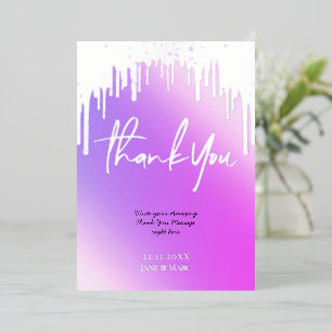 Hartelijk dank voor de holografische kaarten voor