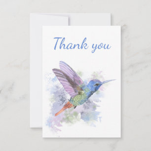 Hartelijk dank voor de Hummingbird Garden Bird Nat Bedankkaart