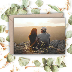 Hartelijk dank voor de Kaart Folie van Heart Weddi