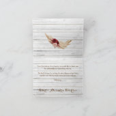 Hartelijk dank voor de kaart Pampas Grass Wedding (Binnen)