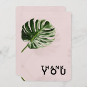 Hartelijk dank voor de kaart Tropical Palm Leaf (Voorkant / Achterkant)