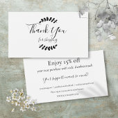 Hartelijk dank voor de Kaart Winkelkorting