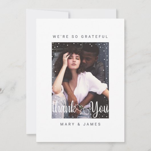 Hartelijk dank voor de kerstfeestelijke fotokaart kaart (Voorkant)