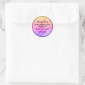 Hartelijk dank voor de klassieke ronde Sticker (Tas)