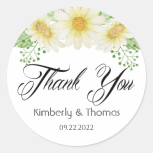 Hartelijk dank voor de klassieke ronde Sticker