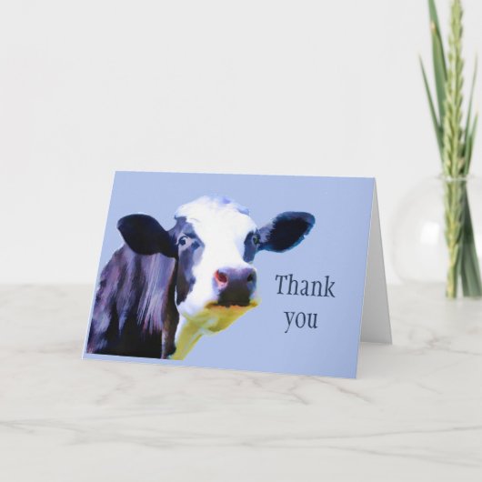 Hartelijk dank voor de Koe van Moo ch Funny Bedankkaart (Voorkant)