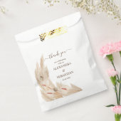 Hartelijk dank voor de komende bruiloft. bedankzakje (Gezegeld)