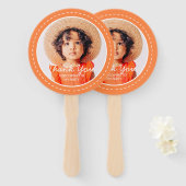 Hartelijk dank voor de komst van de aangepaste fot handwaaier (Voorkant en achterkant)