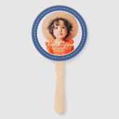 Hartelijk dank voor de komst van de aangepaste fot handwaaier (Achterkant)