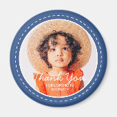 Hartelijk dank voor de komst van de aangepaste fot magneet (Voorkant)