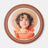 Hartelijk dank voor de komst van de aangepaste fot magneet (Voorkant)