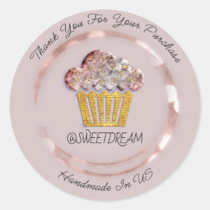 Hartelijk dank voor de koopwaar Mermaid Muffin Log Ronde Sticker
