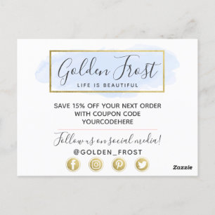 Hartelijk dank voor de lichtblauwe Waterverf en de Briefkaart