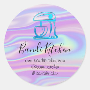 Hartelijk dank voor de Logo Kitchen Kooking Bakery Ronde Sticker