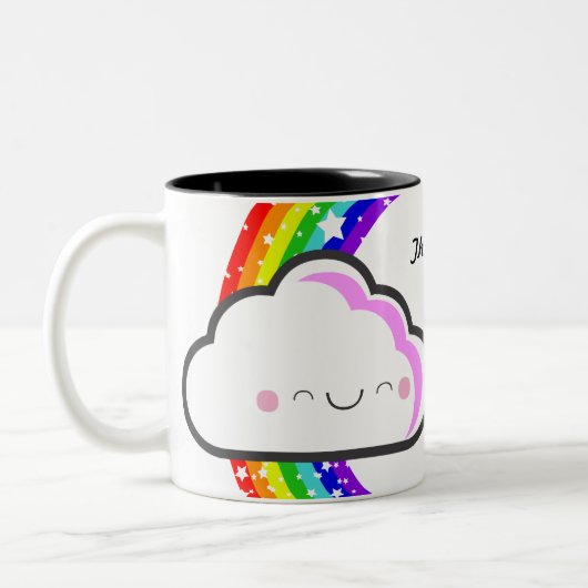 Hartelijk dank voor de mok van de regenboog van KA (Links)