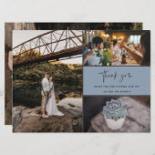 Hartelijk dank voor de multi-foto collage bruiloft (Voorkant / Achterkant)