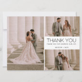Hartelijk dank voor de multi-foto collage bruiloft (Voorkant)