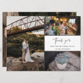 Hartelijk dank voor de multi-foto collage bruiloft (Voorkant / Achterkant)