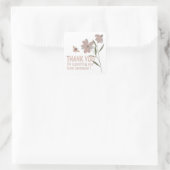 Hartelijk dank voor de ondersteuning van de plaats vierkante sticker (Tas)