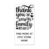 Hartelijk dank voor de ondersteuning van familiebe rubberstempel (Afrduk)