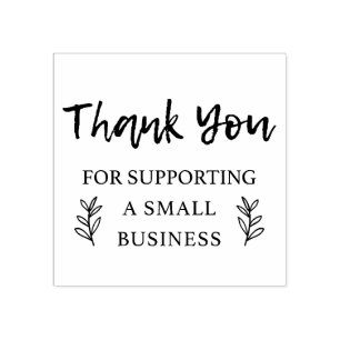 Hartelijk dank voor de ondersteuning van het klein 	rubberstempel