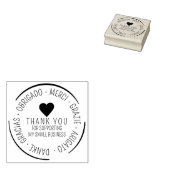 Hartelijk dank voor de ondersteuning van het meert 	rubberstempel (Gestempeld)