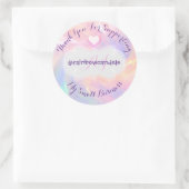 Hartelijk dank voor de ondersteuning van mijn klei ronde sticker (Tas)