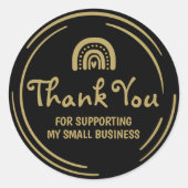 Hartelijk dank voor de ondersteuning van mijn klei ronde sticker (Voorkant)