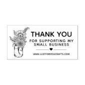 Hartelijk dank voor de ondersteuning van mijn klei 	rubberstempel (Afrduk)