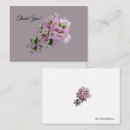 Hartelijk dank voor de platte briefkaart (Voorkant / Achterkant)