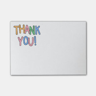 Hartelijk dank voor de pooldot tekstexpressie post-it® notes