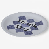 Hartelijk dank voor de Professional Blue Diamond P Papieren Bordje (Gekanteld)