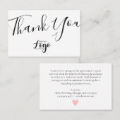 Hartelijk dank voor de Real Estate Agent Broker Cl Visitekaartje (Voorkant / Achterkant)