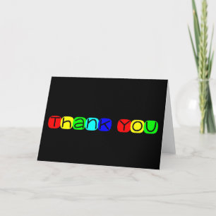 Hartelijk dank voor de regenboogtekst 434 bedankkaart