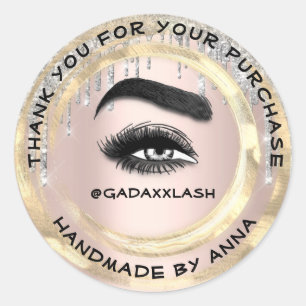 Hartelijk dank voor de Shopping Makeup Artiest Las Ronde Sticker