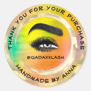 Hartelijk dank voor de Shopping Makeup Artist Lash Ronde Sticker