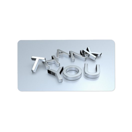 Hartelijk dank voor de Silver Wedding Jubileum Lab Etiket (Voorkant)