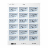 Hartelijk dank voor de Silver Wedding Jubileum Lab Etiket (Full Sheet)