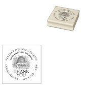 Hartelijk dank voor de  Skep Wood Art Stamp Rubberstempel (Gestempeld)