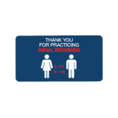 Hartelijk dank voor de sociale vervorming etiket (Voorkant)