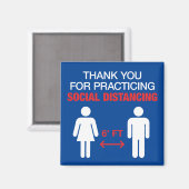 Hartelijk dank voor de sociale vervorming magneet (Voorkant / Achterkant)