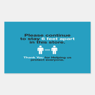 Hartelijk dank voor de sociale vervorming rechthoekige sticker