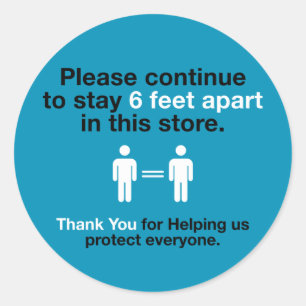 Hartelijk dank voor de sociale vervorming ronde sticker