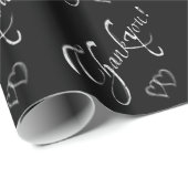 Hartelijk dank voor de  woorden van het karton cadeaupapier (Rol Hoek)