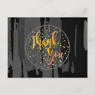 Hartelijk dank voor de zwarte goudrondleiding Abst Briefkaart