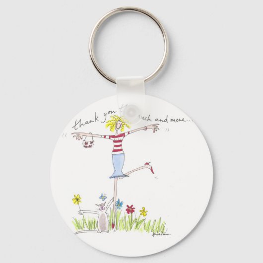 Hartelijk dank voor deze veel en meer belangrijke sleutelhanger (Voorkant)