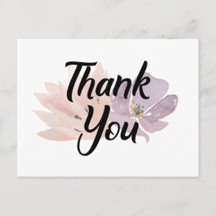 Hartelijk dank voor Floral Briefkaart