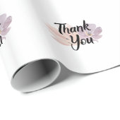 Hartelijk dank voor Floral Cadeaupapier (Rol Hoek)