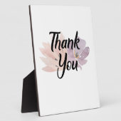 Hartelijk dank voor Floral Fotoplaat (Zijkant)